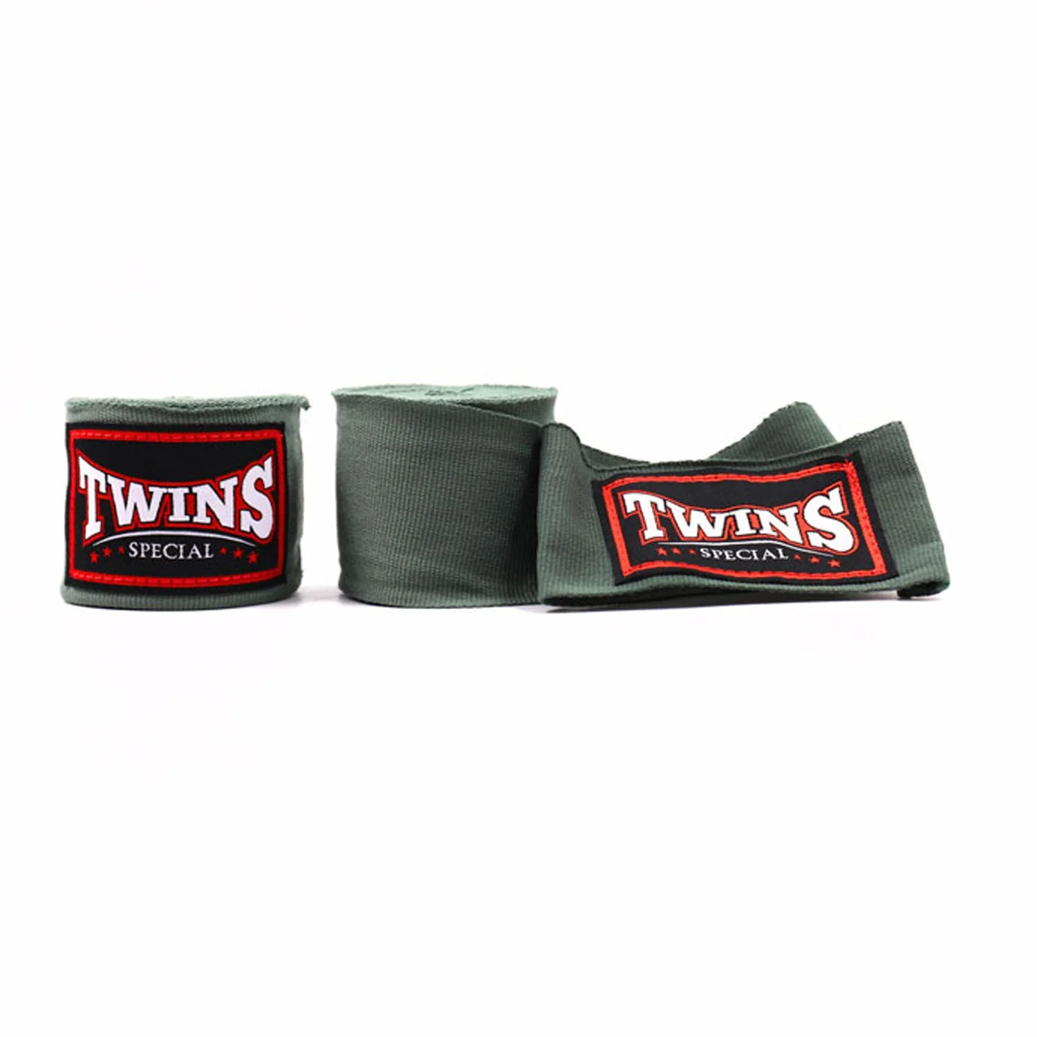 Twins Special CH5 4.5m Elastic Handwraps - Olive Green - Image 2