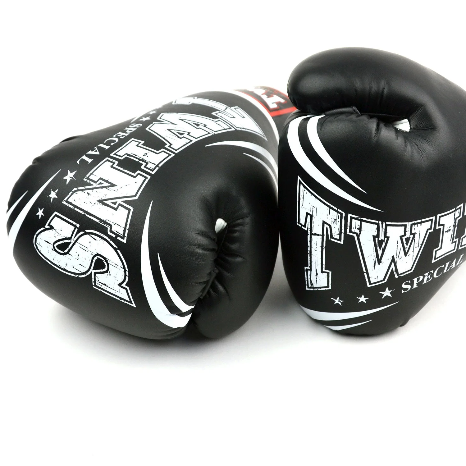 Twins Special FBGVDM3-TW6 Synthetic-Leather Boxing Gloves - Black - Image 2