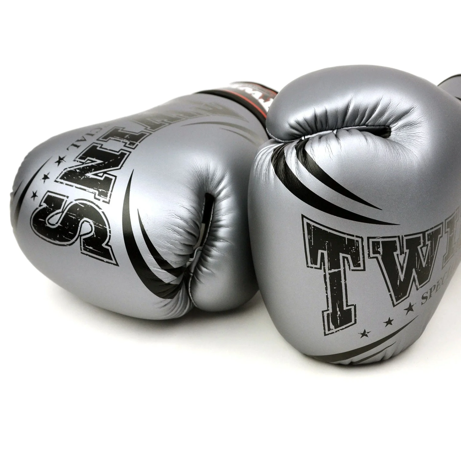 Twins Special FBGVDM3-TW6 Synthetic-Leather Boxing Gloves - Grey - Image 2