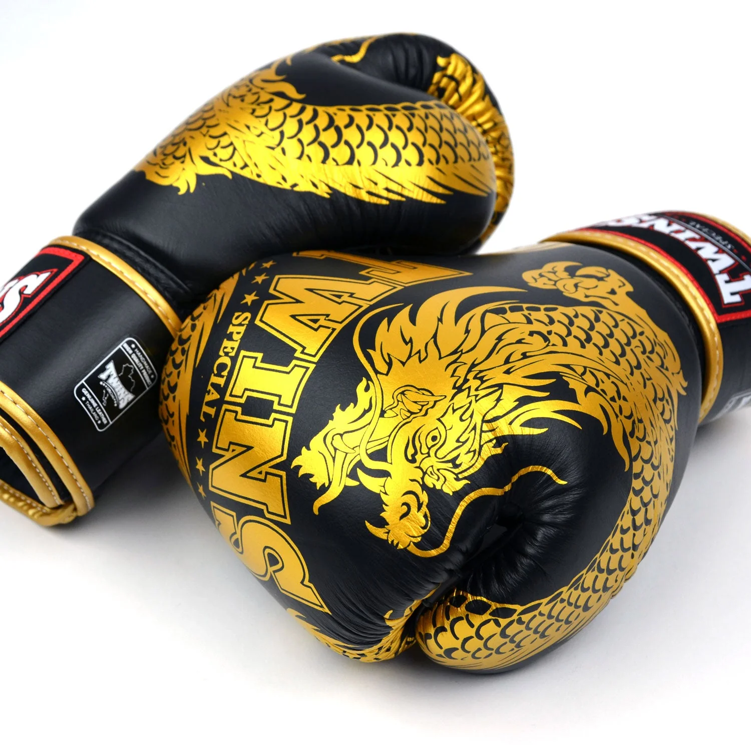 Twins Special FBGVL4-49 Boxing Gloves - Dragon - Black-Gold - Image 2