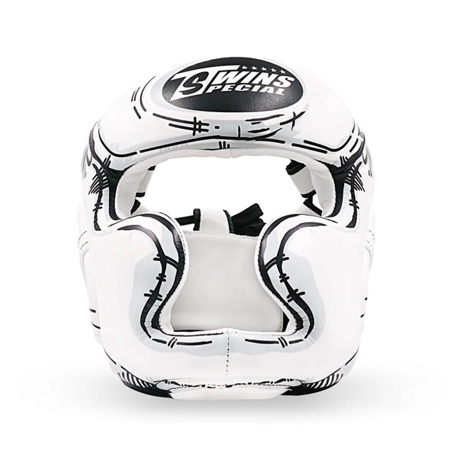 Twins Special FHGL3-66 Leather Sparring Headguard - Comic - Image 2