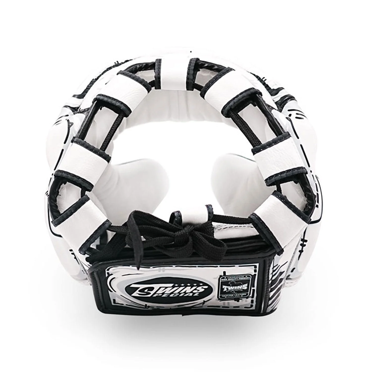 Twins Special FHGL3-66 Leather Sparring Headguard - Comic - Image 3