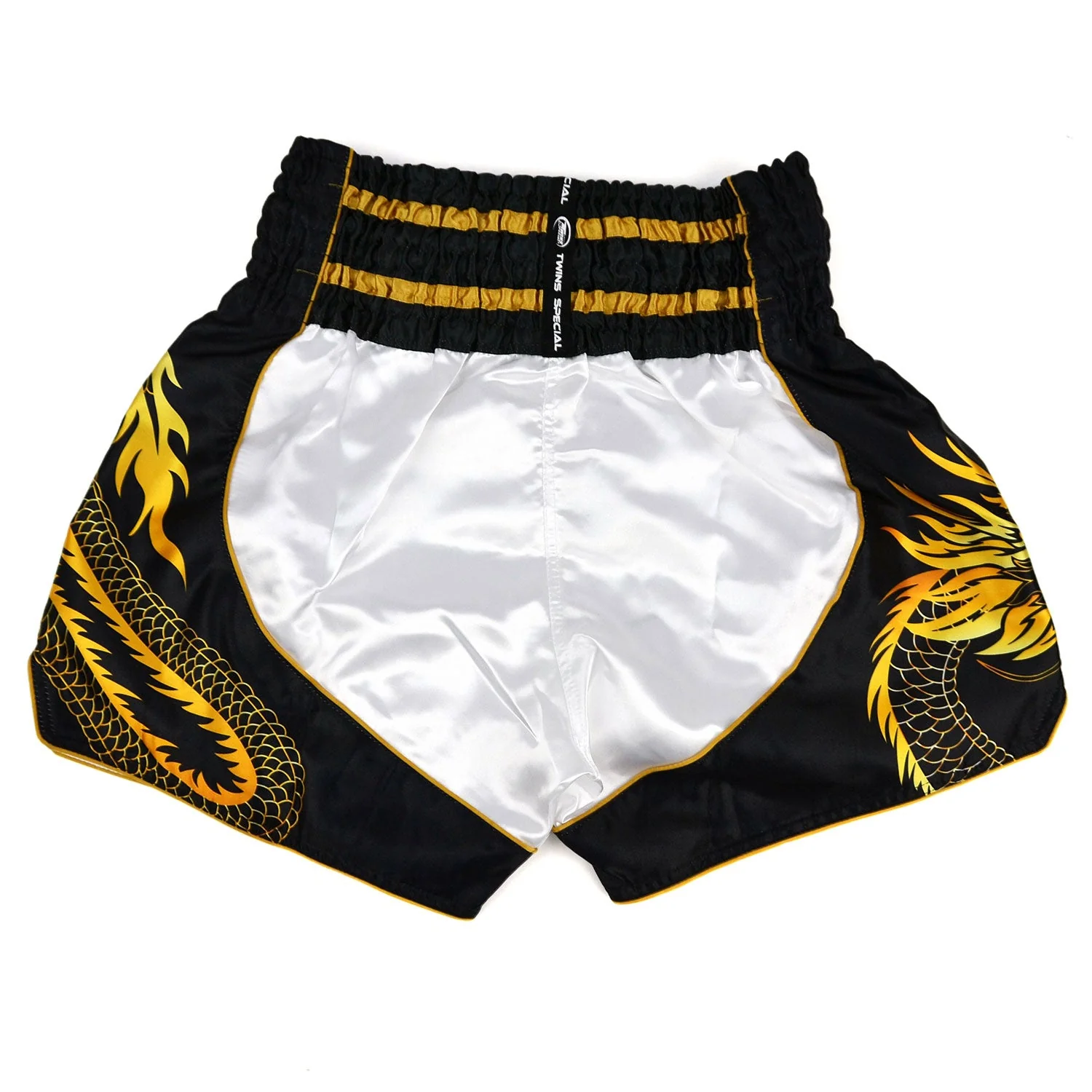 Twins Special Muaythai Shorts - DRAGON White-Black - Image 2
