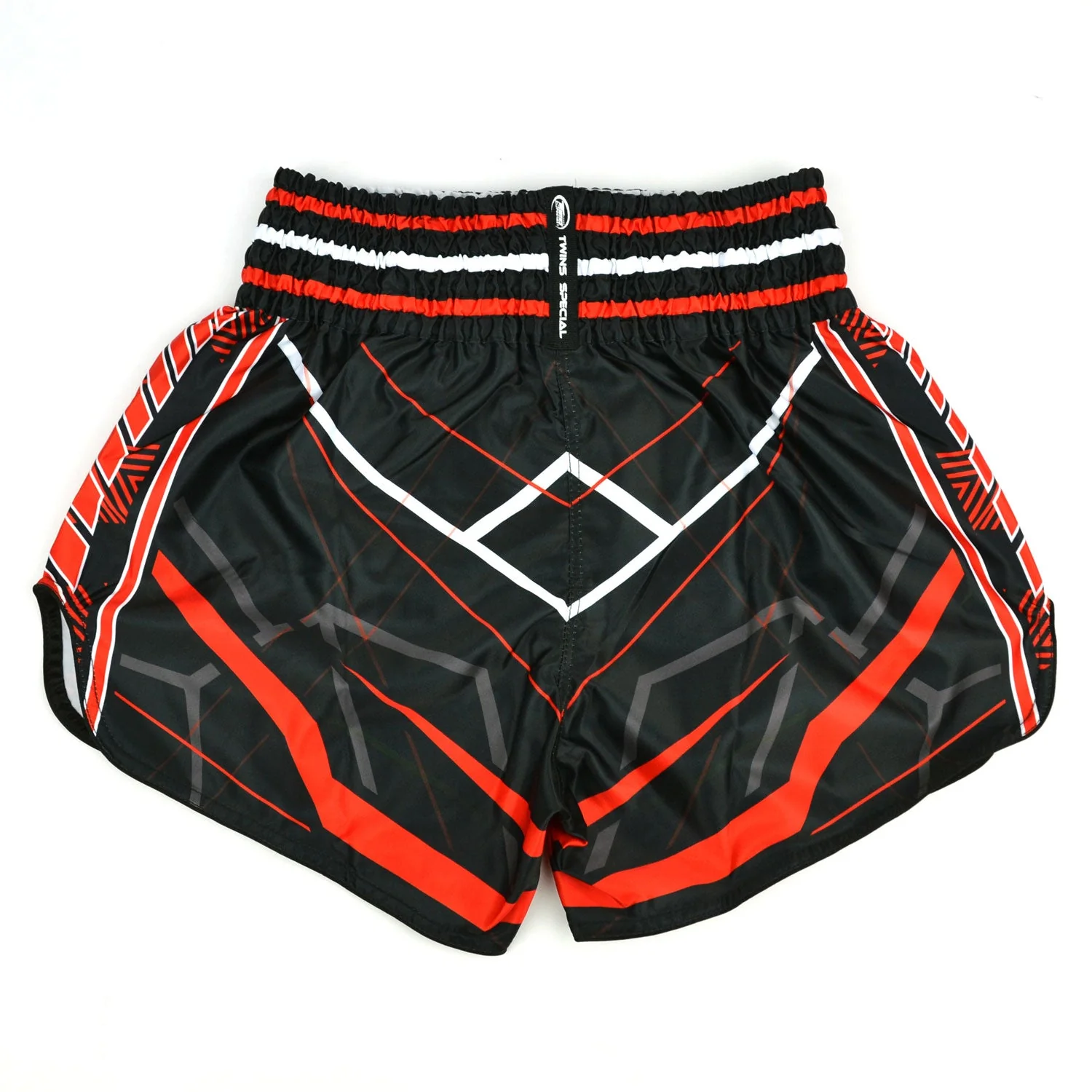 Twins Special Muaythai Shorts - RACING Black-Red - Image 2