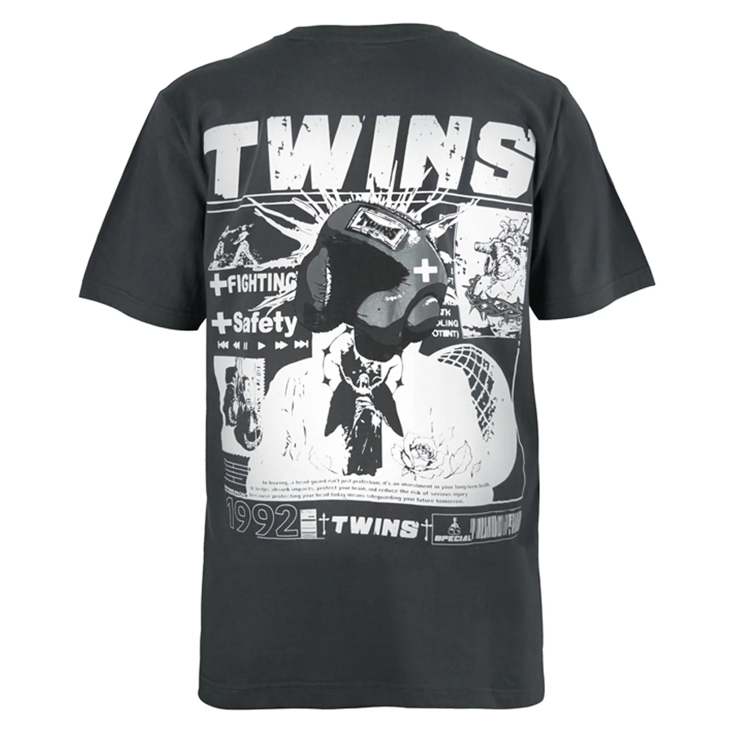 Twins Special Oversized T-Shirt - 07 - Dark Grey - Image 2