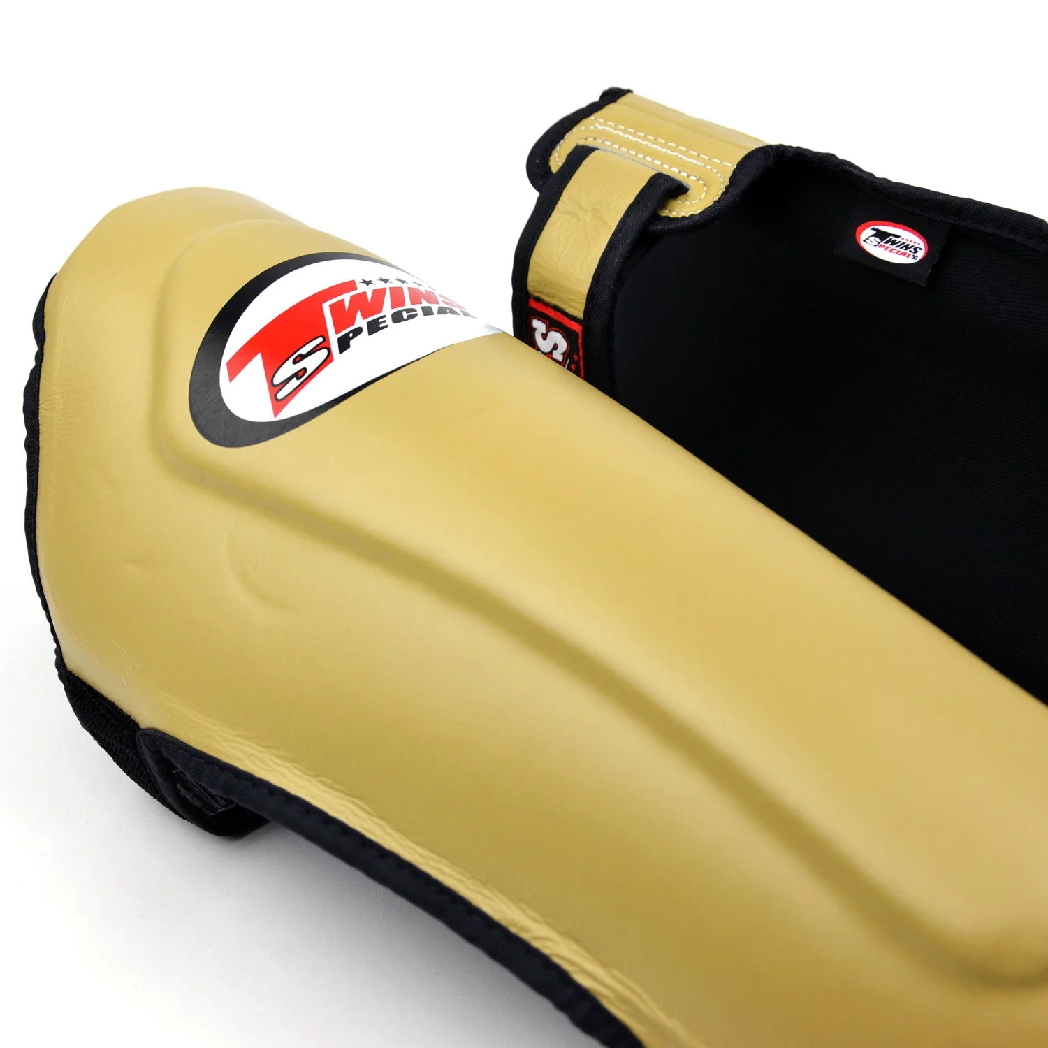 Twins Special SGL10 Leather Shin Pads - Latte - Image 2