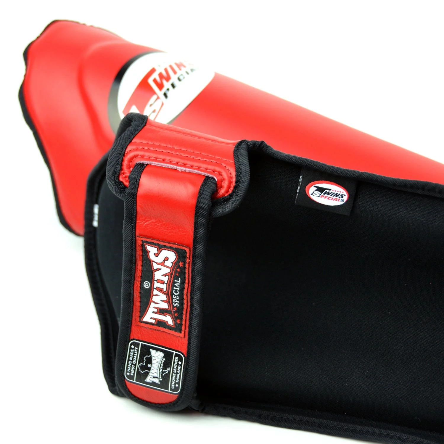 Twins Special SGL10 Leather Shin Pads - Red - Image 2