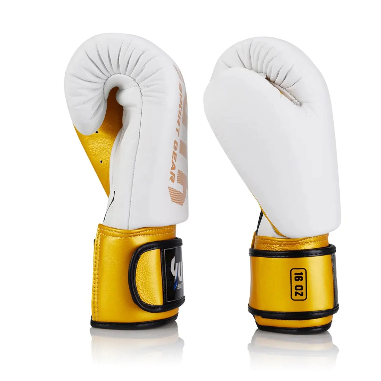 Yuth Boxing Gloves - Gold Line White-Gold - Image 3