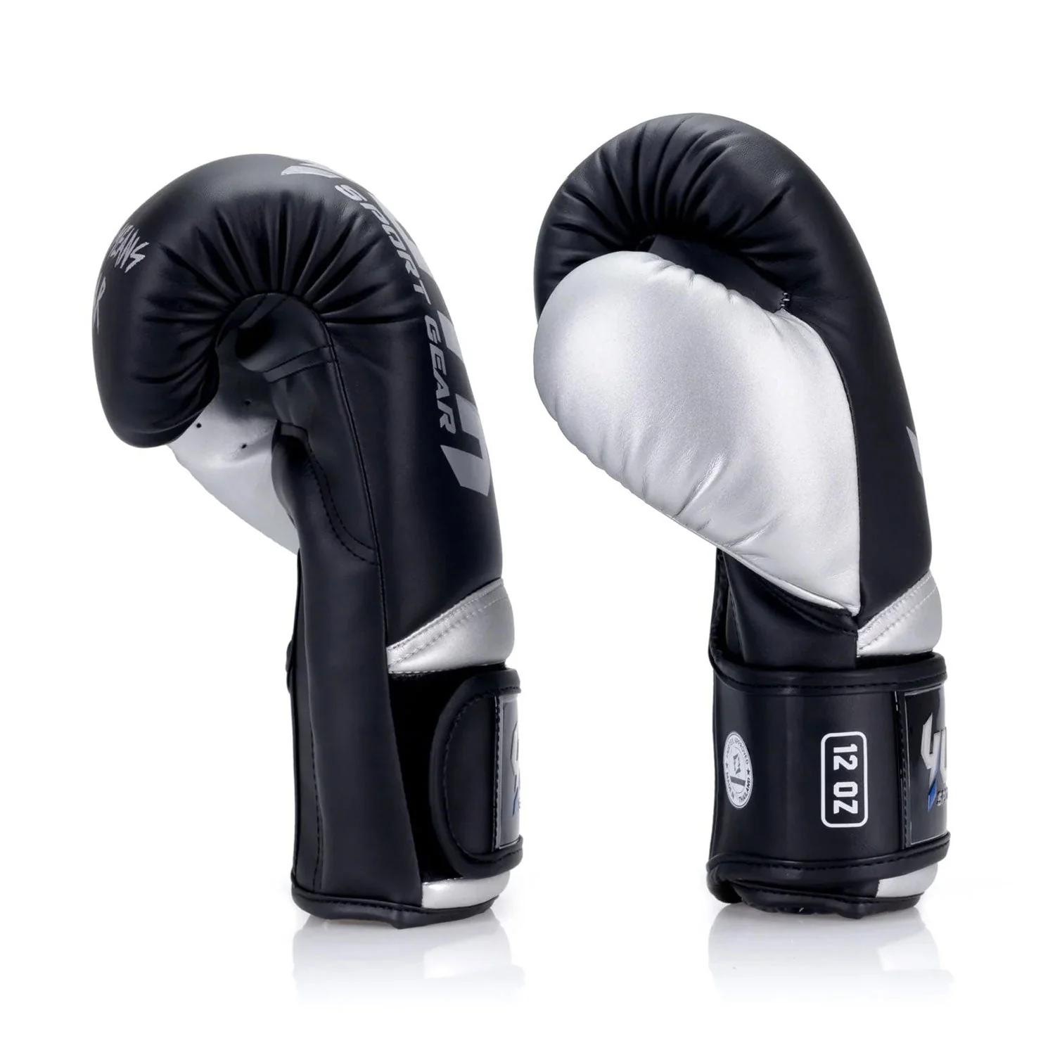 Yuth Boxing Gloves - Supportive Black-Silver - Image 3
